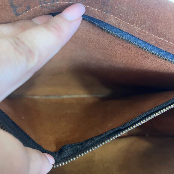 Vintage NYC Coach Shoulder Saddle Bag British Tan Leather 70s 80s USA #8101 - Picture 12 of 16